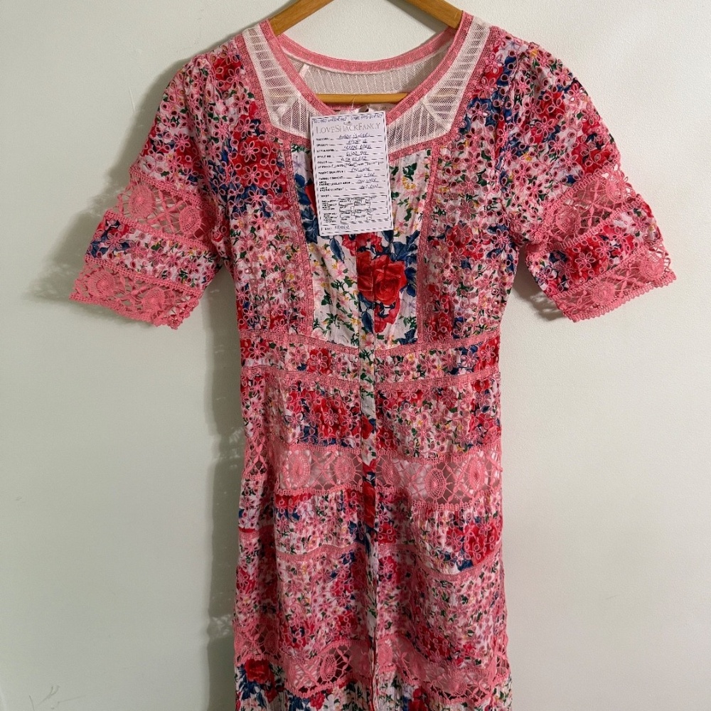 NWT LoveShackFancy Carmie Victorian Maxi Dress Small MSRP $595